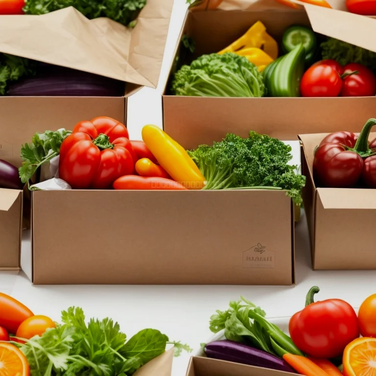 新鮮な野菜が並ぶイメージ